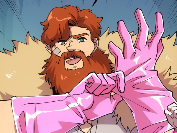 CaseOh in Beyond the Vale: the Streamer's Action-Fantasy Webcomic Debut